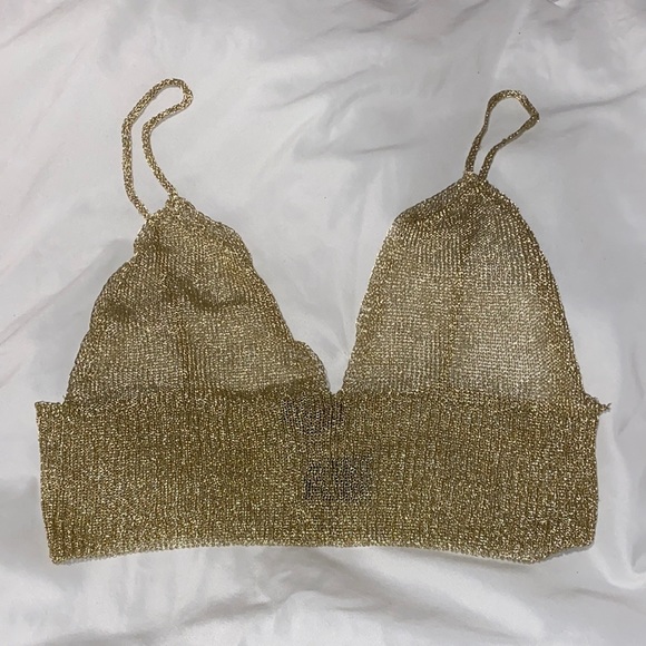 Gold Crop top - Picture 1 of 3